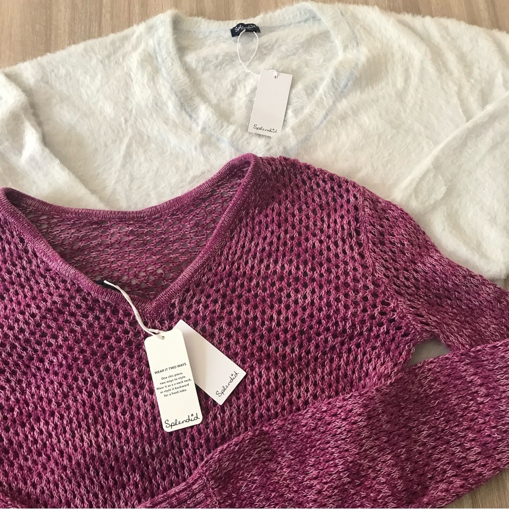 Splendid sweaters (2 sweater lot) new size Medium